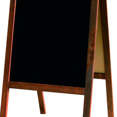 LAVAGNA NERA A CAVALLETTO 69X125CM SANDWICH SECURIT COD. SBS-BL-120